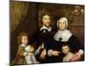 Portrait of a Family, Probably That of Richard Streatfeild, c.1645-William Dobson-Mounted Giclee Print