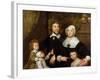 Portrait of a Family, Probably That of Richard Streatfeild, c.1645-William Dobson-Framed Giclee Print