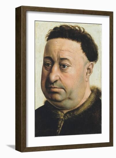 Portrait of a Fat Man-Robert Campin-Framed Giclee Print