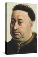 Portrait of a Fat Man-Robert Campin-Stretched Canvas