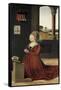 Portrait of a Female Donor-Petrus Christus-Framed Stretched Canvas