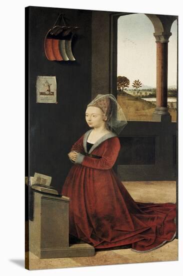 Portrait of a Female Donor-Petrus Christus-Stretched Canvas