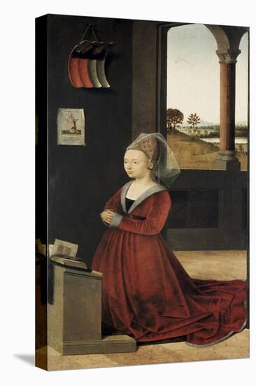 Portrait of a Female Donor-Petrus Christus-Stretched Canvas