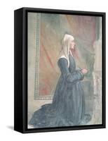 Portrait of a Female Member of the Sassetti Family-Domenico Ghirlandaio-Framed Stretched Canvas