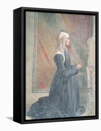 Portrait of a Female Member of the Sassetti Family-Domenico Ghirlandaio-Framed Stretched Canvas