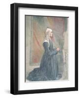 Portrait of a Female Member of the Sassetti Family-Domenico Ghirlandaio-Framed Giclee Print