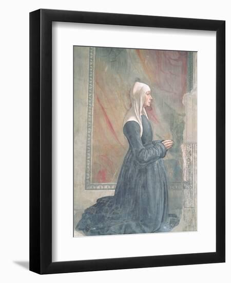 Portrait of a Female Member of the Sassetti Family-Domenico Ghirlandaio-Framed Giclee Print