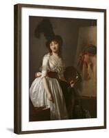 Portrait of a Female Painter, Pupil of David-Aimee Duvivier-Framed Giclee Print