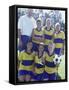 Portrait of a Female Soccer Team-null-Framed Stretched Canvas