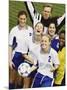 Portrait of a Female Soccer Team-null-Mounted Photographic Print