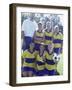 Portrait of a Female Soccer Team-null-Framed Photographic Print