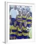 Portrait of a Female Soccer Team-null-Framed Photographic Print