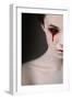 Portrait of a Female Vampire over Black Background-Lisa_A-Framed Photographic Print