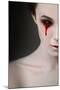 Portrait of a Female Vampire over Black Background-Lisa_A-Mounted Photographic Print