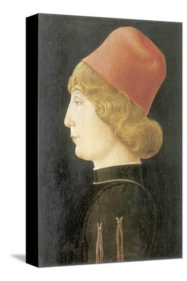 Portrait Of A Ferrarese Nobleman-Cosimo Tura-Stretched Canvas