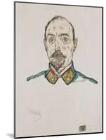 Portrait of a First Officer, 1916-Egon Schiele-Mounted Giclee Print