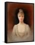 Portrait of a Flaxen-Haired Woman-Georges Croegaert-Framed Stretched Canvas