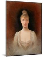 Portrait of a Flaxen-Haired Woman-Georges Croegaert-Mounted Giclee Print