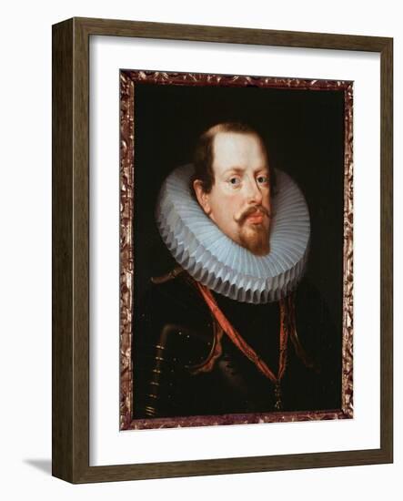 Portrait of a Flemish Gentleman with a Ruff (Oil on Canvas)-Peter Paul Rubens-Framed Giclee Print