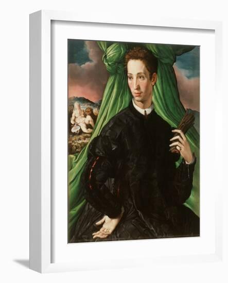 Portrait of a Florentine Nobleman, 1546-48-Francesco De Rossi Salviati Cecchino-Framed Giclee Print