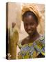 Portrait of a Fulani Woman, Mopti, Mali, West Africa, Africa-Gavin Hellier-Stretched Canvas