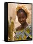 Portrait of a Fulani Woman, Mopti, Mali, West Africa, Africa-Gavin Hellier-Framed Stretched Canvas