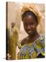 Portrait of a Fulani Woman, Mopti, Mali, West Africa, Africa-Gavin Hellier-Stretched Canvas