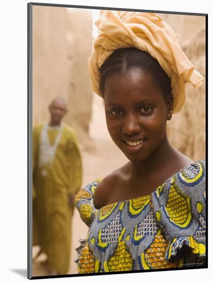 Portrait of a Fulani Woman, Mopti, Mali, West Africa, Africa-Gavin Hellier-Mounted Photographic Print