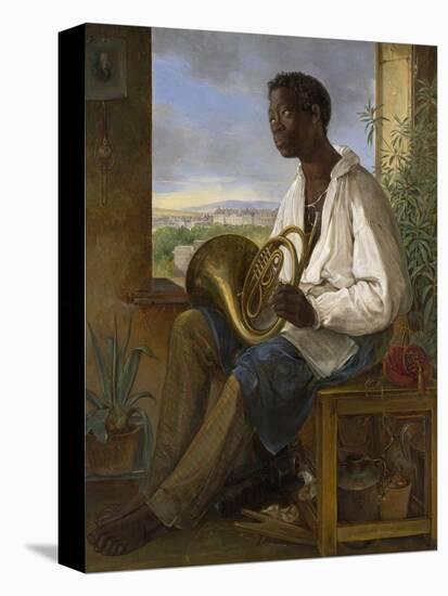 Portrait of a Gardener and Horn Player in the Household of the Emperor Francis I, 1836-Albert Schindler-Stretched Canvas