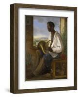 Portrait of a Gardener and Horn Player in the Household of the Emperor Francis I, 1836-Albert Schindler-Framed Giclee Print