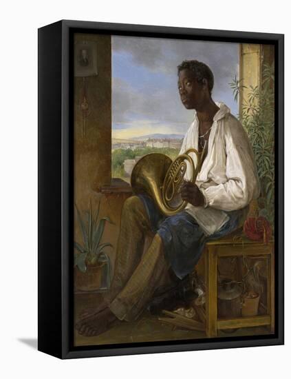 Portrait of a Gardener and Horn Player in the Household of the Emperor Francis I, 1836-Albert Schindler-Framed Stretched Canvas