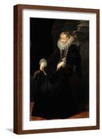 Portrait of a Genovese Lady, C. 1621-Sir Anthony Van Dyck-Framed Giclee Print