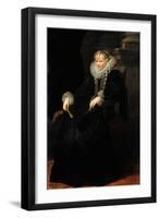 Portrait of a Genovese Lady, C. 1621-Sir Anthony Van Dyck-Framed Giclee Print