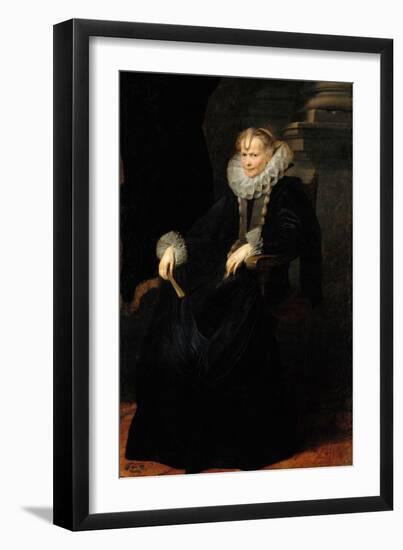 Portrait of a Genovese Lady, C. 1621-Sir Anthony Van Dyck-Framed Giclee Print