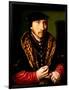 Portrait of a Gentleman, 16Th Century (Oil on Panel)-Ambrosius Benson-Framed Giclee Print