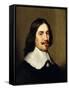 Portrait of a Gentleman, Bust Length, Wearing Black-Gerrit van Honthorst-Framed Stretched Canvas