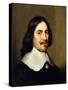 Portrait of a Gentleman, Bust Length, Wearing Black-Gerrit van Honthorst-Stretched Canvas