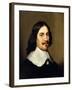 Portrait of a Gentleman, Bust Length, Wearing Black-Gerrit van Honthorst-Framed Giclee Print