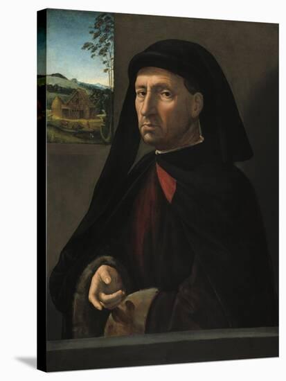 Portrait of a Gentleman, C.1505-Ridolfo Ghirlandaio-Stretched Canvas