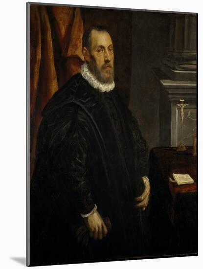 Portrait of a Gentleman, C.1580-Jacopo Robusti Tintoretto-Mounted Giclee Print