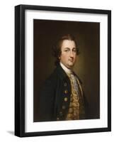 Portrait of a Gentleman, in a Blue Coat with a White Gold-Embroidered Waistcoat-Francis Cotes-Framed Giclee Print