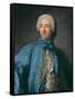 Portrait of a Gentleman in a Blue Coat-Jean-Marc Nattier-Framed Stretched Canvas
