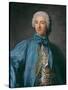 Portrait of a Gentleman in a Blue Coat-Jean-Marc Nattier-Stretched Canvas