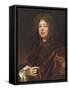 Portrait of a Gentleman in a Brown Robe-Sir Peter Lely-Framed Stretched Canvas