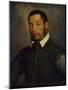 Portrait of a Gentleman in a Green Doublet and Chainmail Shirt, circa 1565-Giovanni Battista Moroni-Mounted Giclee Print