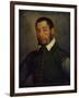 Portrait of a Gentleman in a Green Doublet and Chainmail Shirt, circa 1565-Giovanni Battista Moroni-Framed Giclee Print