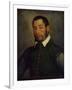 Portrait of a Gentleman in a Green Doublet and Chainmail Shirt, circa 1565-Giovanni Battista Moroni-Framed Giclee Print