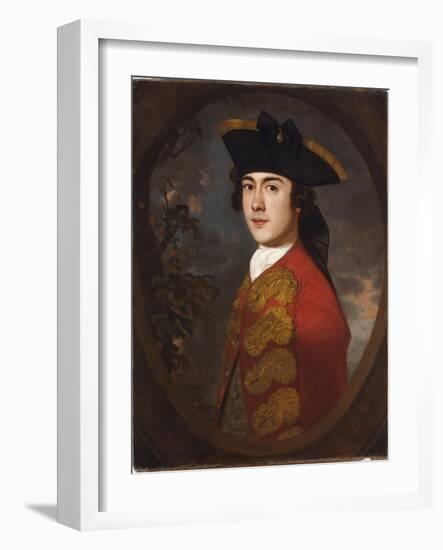 Portrait of a Gentleman in a Red Jacket-Sir Joshua Reynolds-Framed Giclee Print