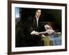 Portrait of a Gentleman in his Study-Lorenzo Lotto-Framed Art Print