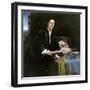 Portrait of a Gentleman in His Study-Lorenzo Lotto-Framed Giclee Print